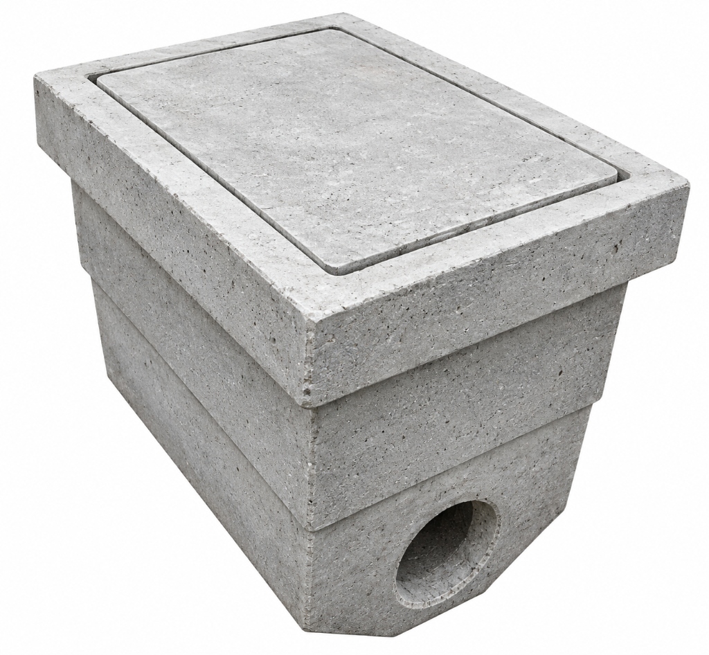 Caja de registro de concreto